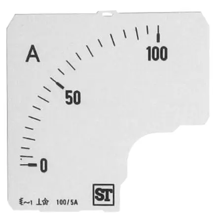 Produktfoto 1 von Sifam Tinsley Messgeräteskala für  72 x 72 analoges Einbau-Amperemeter