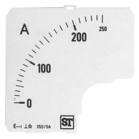 Produktfoto 1 von Sifam Tinsley Messgeräteskala für  72 x 72 analoges Einbau-Amperemeter