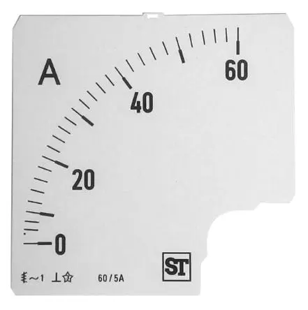Produktfoto 1 von Sifam Tinsley Messgeräteskala für  96 x 96 analoges Einbau-Amperemeter