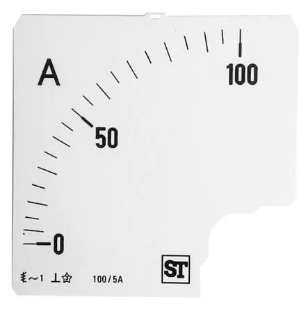 Produktfoto 1 von Sifam Tinsley Messgeräteskala für  96 x 96 analoges Einbau-Amperemeter