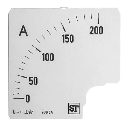 Produktfoto 1 von Sifam Tinsley Messgeräteskala für  96 x 96 analoges Einbau-Amperemeter