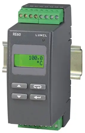 Produktfoto 1 von Lumel RE60 PID Temperaturregler DIN-Hutschiene 1, 3 x Relais Ausgang/ Thermoelement Typ J, Pt100 Eingang 230V ac Ein-Aus