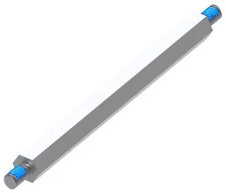 Produktfoto 1 von Samtec Abstandhalter, Aluminium, 4.76 mm