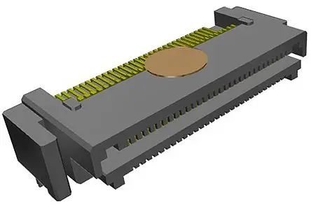 Produktfoto 1 von Samtec LSHM Leiterplattenleiste gewinkelt, 60-polig / 2-reihig, Raster 0.5 mm Raster Oberfläche, Platine-Platine,