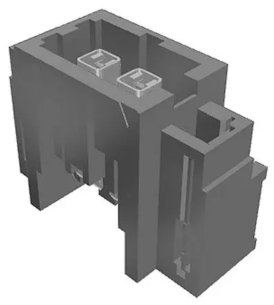 Produktfoto 1 von Samtec IP5 Leiterplattenleiste, 2-polig / 1-reihig, Raster 4.0 mm Raster, Platine-Platine, Ummantelt