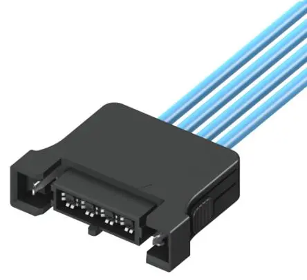 Produktfoto 1 von Samtec Koaxialkabel, 50 Ω, 100 mm, Schwarz