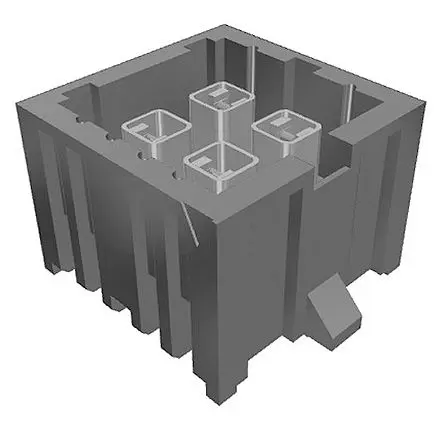 Produktfoto 1 von Samtec IP5 Leiterplattenleiste, 4-polig / 2-reihig, Raster 4.0 mm Raster, Platine-Platine, Ummantelt