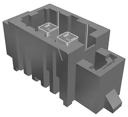 Produktfoto 1 von Samtec IP5 Leiterplattenleiste, 2-polig / 1-reihig, Raster 4.0 mm Raster, Platine-Platine, Ummantelt