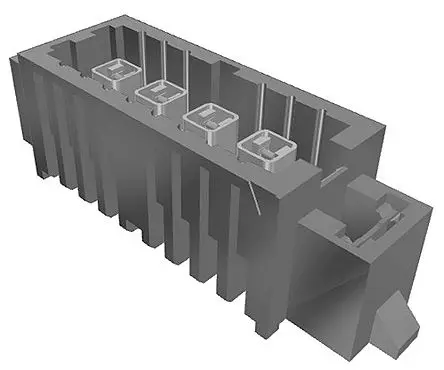 Produktfoto 1 von Samtec IP5 Leiterplattenleiste, 4-polig / 1-reihig, Raster 4.0 mm Raster, Platine-Platine, Ummantelt