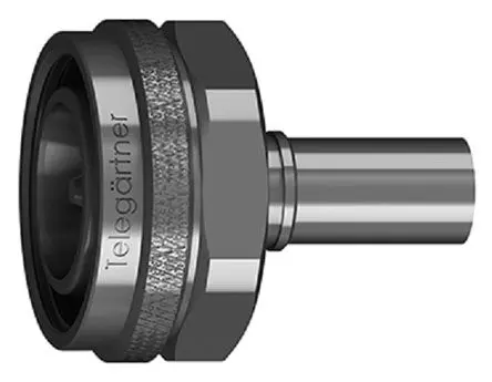 Produktfoto 1 von Telegärtner 4.3-10 Stecker Koaxialsteckverbinder 4.3-10-Steckverbinder, Kabel, 50 Ω Crimpbefestigung, Standard, Gerade