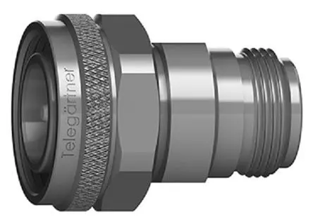 Produktfoto 1 von Telegärtner Koaxadapter, 50 Ω, Gerade, 6GHz Stecker Buchse, Koaxial Nennspannung