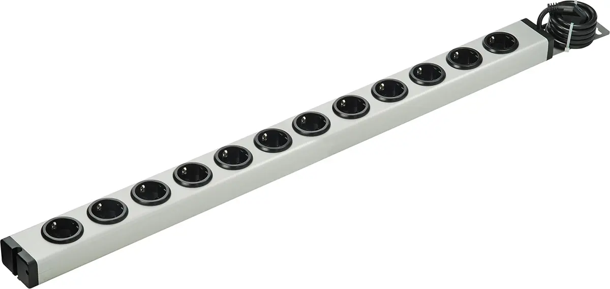 Produktfoto 1 von Ehmann Typ F Steckdoseneinheit, 12-fach 16A Typ EF, 1.5m Kabel, 250 V