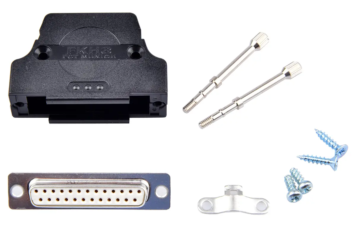 Produktfoto 1 von FCT from Molex FKH D-Sub-Steckverbinder Gerade, 25-polig, Panel Stecker/Buchse, mit Haube, Schraubbefestigung