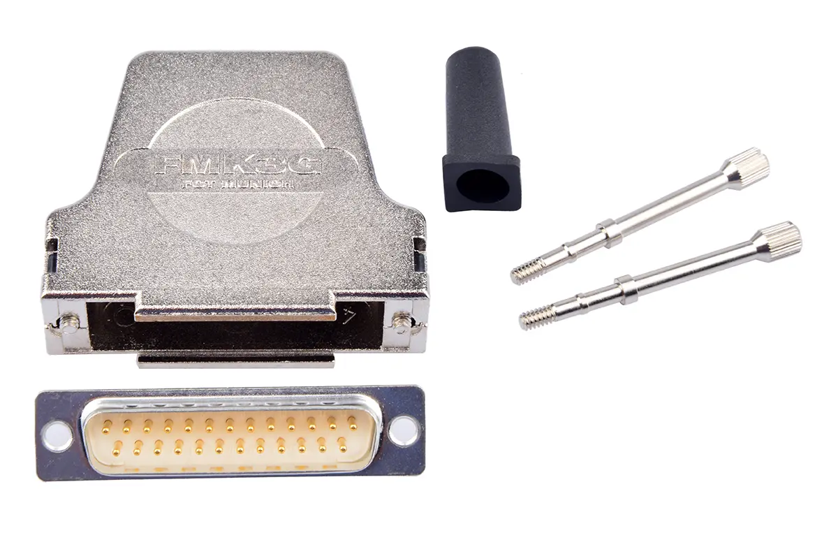 Produktfoto 1 von FCT from Molex FMK D-Sub-Steckverbinder Gerade, 25-polig, Panel Stecker/Buchse, mit Federungssystem, Gewindestift