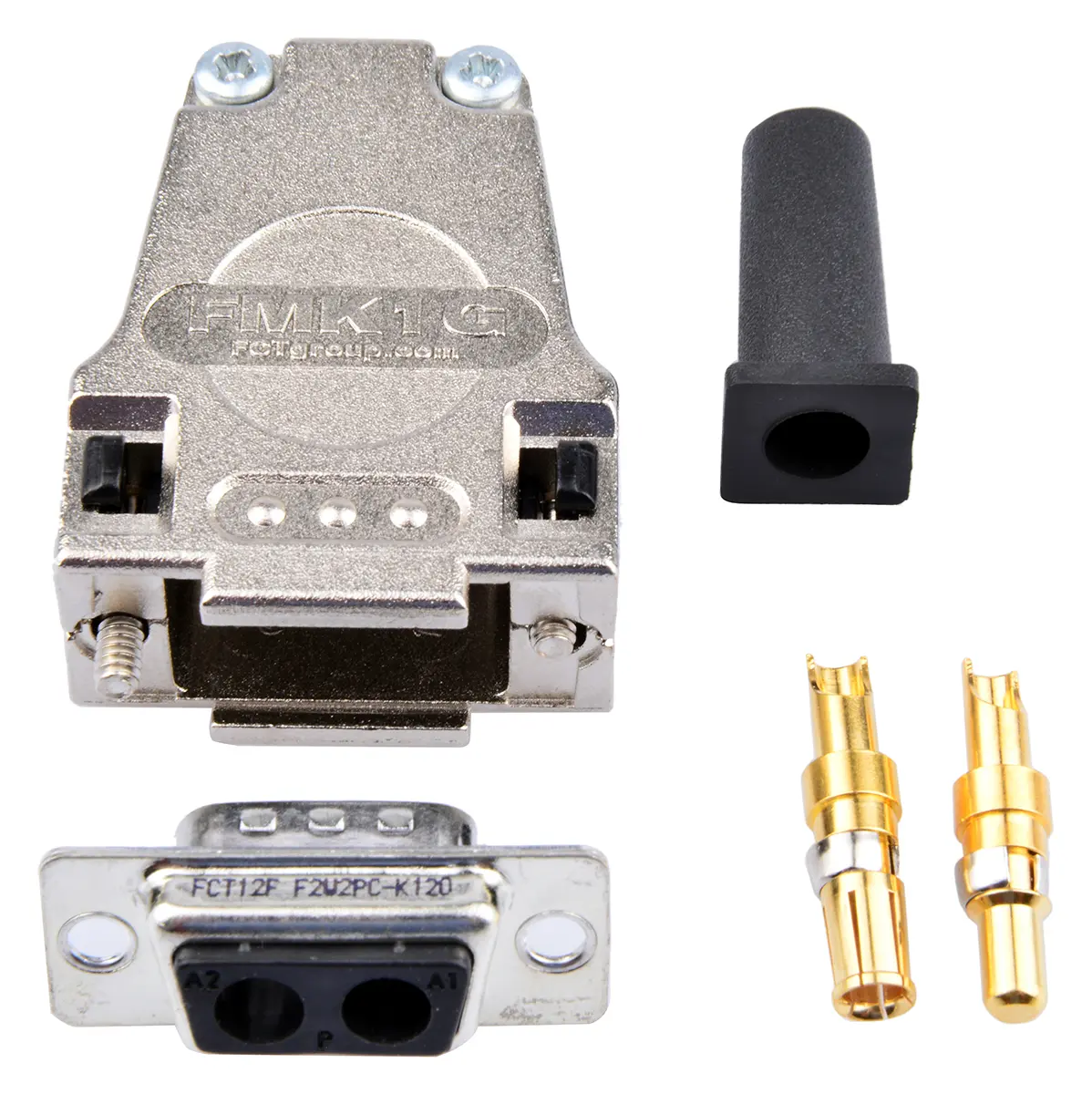 Produktfoto 1 von FCT from Molex FMK D-Sub-Steckverbinder Gerade, 2-polig, Schraubanschlussklemme, mit Schraubbefestigung