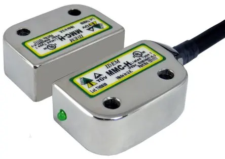 Produktfoto 1 von IDEM HYGIECODE MMC-H M12 Berührungsloser Sicherheitsschalter aus Edelstahl 316 24V dc, 2 Öffner / Schließer,