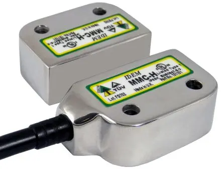 Produktfoto 1 von IDEM MMC-H Magnetisch M12 Berührungsloser Sicherheitsschalter 24V dc aus Edelstahl 316, 2 Öffner, Kodierschalter