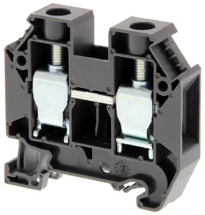 Produktfoto 1 von Omron XW5T Anschlussklemmenblock DIN-Schiene 1 Grau, 25mm², 4 mm², 1kV Schraubbefestigung