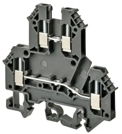 Produktfoto 1 von Omron XW5T Anschlussklemmenblock DIN-Schiene 2 Grau, 2.5mm², 600V Schraubbefestigung