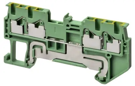 Produktfoto 1 von Omron XW5G DIN-Schienenklemme ohne Sicherung 1 Grau, 1.5mm², 500V Einsteck-Anschluss