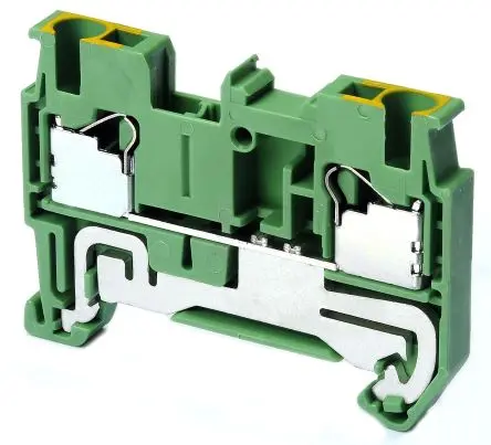 Produktfoto 1 von Omron XW5G DIN-Schienenklemme ohne Sicherung 1 Grau, 2.5mm², 500V Einsteck-Anschluss