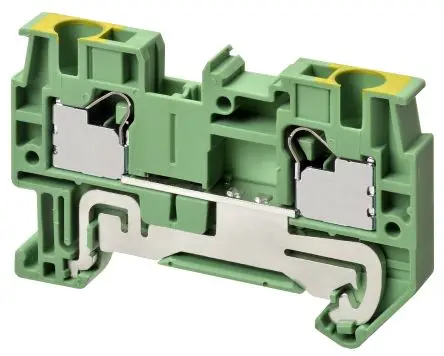 Produktfoto 1 von Omron XW5G DIN-Schienenklemme ohne Sicherung 1 Grau, 4mm², 500V Einsteck-Anschluss