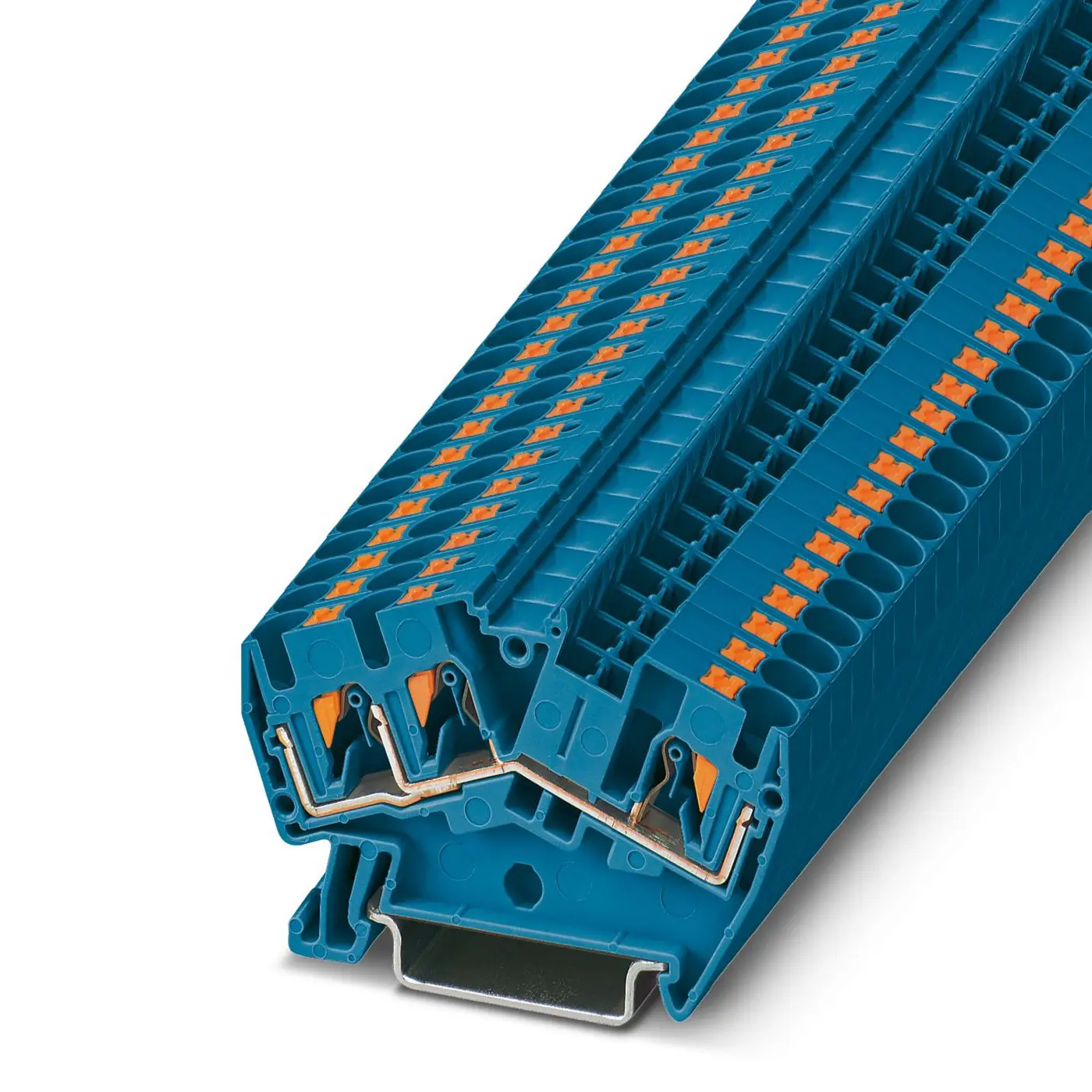 Produktfoto 1 von Phoenix Contact PTS 4-TWIN BU Reihenklemme, 800 V / 32A, Einstecken