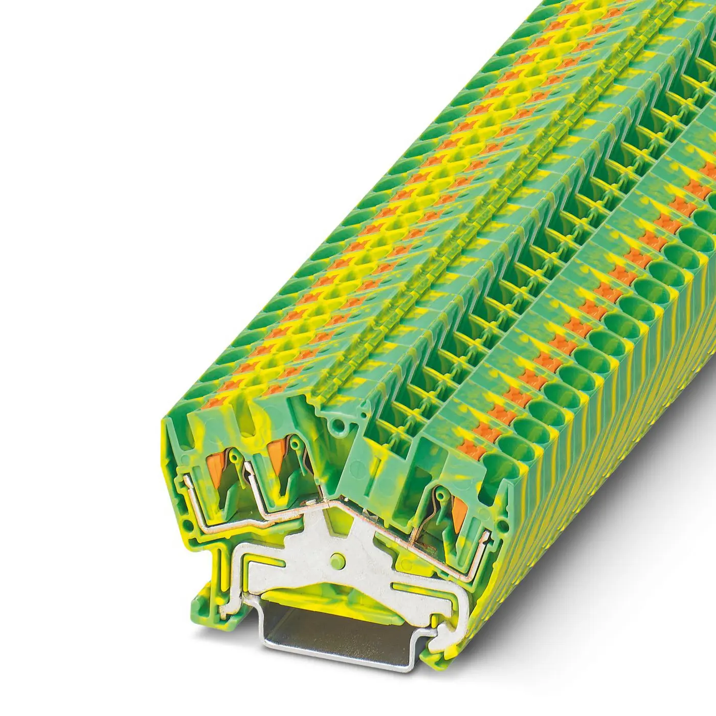 Phoenix Contact PTS 4-TWIN-PE Schutzleiterklemme 1 Grün, Gelb, 0.2 to 6 mm², 600 V Einsteck-Anschluss