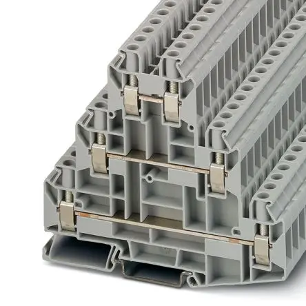 Produktfoto 1 von Phoenix Contact UT 6-3L Mehrstufiger Anschlussklemmenblock Grau, 0.2mm², 10 mm², 1kV Schraubbefestigung