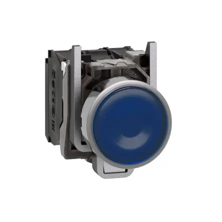 Produktfoto 1 von Schneider Electric Harmony XB4 Druckschalter Blau Beleuchtet Schleichkontakt Panel Ø 22 mm, 1-poliger Umschalter / 10A