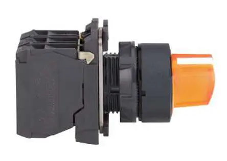 Produktfoto 1 von Schneider Electric Harmony Wahlschalter 3-Stufen komplette Einheit Drehschalter, beleuchtet, 230 → 240V / 6A IP