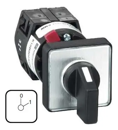 Produktfoto 1 von Schneider Electric Harmony K Nockenschalter 12 A, 3-phasig, 2-Stufen Schwarzer Griff Schraube, 45 °-Wurfwinkel