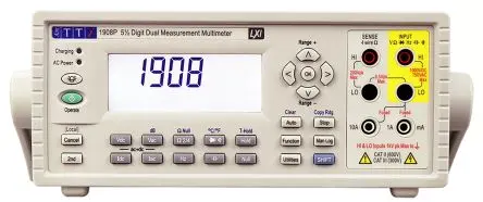 Produktfoto 1 von Aim-TTi 1908 Werkbank Digital Multimeter Echteffektivwert, CAT, 1 kΩ, DKD/DAkkS-kalibriert