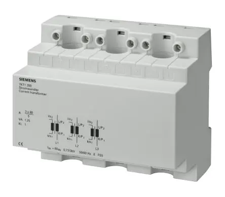 Produktfoto 1 von Siemens 7KT12 Stromwandler 150 A, Einrastbefestigung, 30:1, 13 mm
