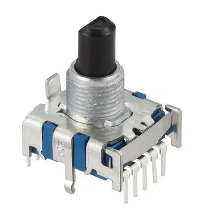 Produktfoto 1 von Alps Alpine 4-Stufen SRBV Drehschalter SP4T / 300mA Klemme, 18.5 mm x 18.5mm x 16.2 mm