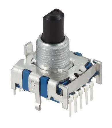 Produktfoto 1 von Alps Alpine 8-Stufen SRBV Drehschalter SP8T / 300mA Klemme, 18.5 mm x 18.5mm x 16.2 mm