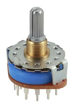 Produktfoto 1 von Alps Alpine 3-Stufen SRRM Drehschalter 4P3T / 250mA Klemme, 24.9 mm x 26.8mm x 31.5 mm