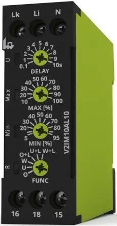Tele VEO Überwachungsrelais 1-phasig, 1-poliger Umschalter Unterstrom, Überstrom, DIN-Hutschiene, 24 to 240 V ac, 110V