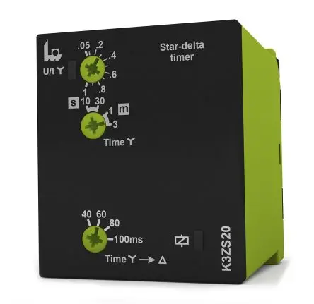 Produktfoto 1 von Tele K3ZS20 Zeitrelais 12 to 240 V dc 12V ac, 240 V ac, 1 s to 3 min, 2 Kont. 1, 2-poliger Umschalter