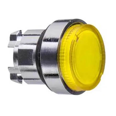 Produktfoto 1 von Schneider Electric Harmony XB4 Drucktastenkopf Ø 22 mm, Gelb Tastend Rund Rund Metall, IP66