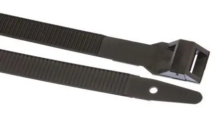 Produktfoto 1 von HellermannTyton LPH Nylon 6.6 Kabelbinder Außen gezackt Schwarz 9mm x 505 mm