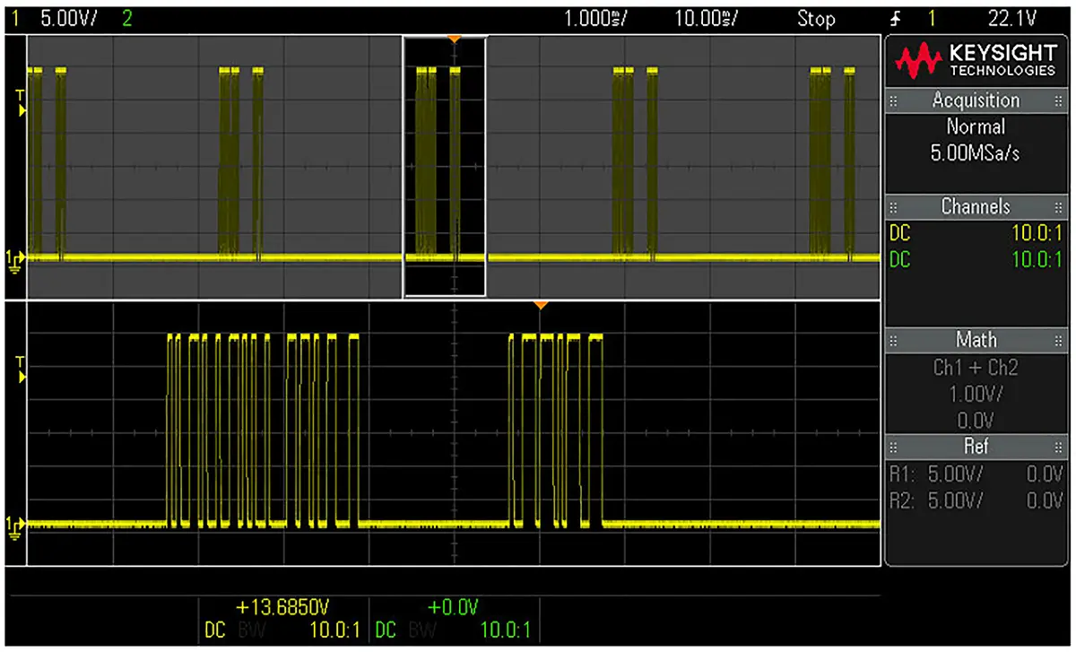 Produktfoto 1 von Keysight Technologies Oszilloskop-Software, Integrierte serielle Auslösung und Analyse für Oszilloskope der Serie