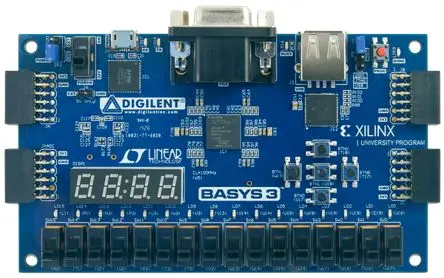 Produktfoto 1 von Digilent Basys Artix-7, Entwicklungsboard, FPGA, ADC1410