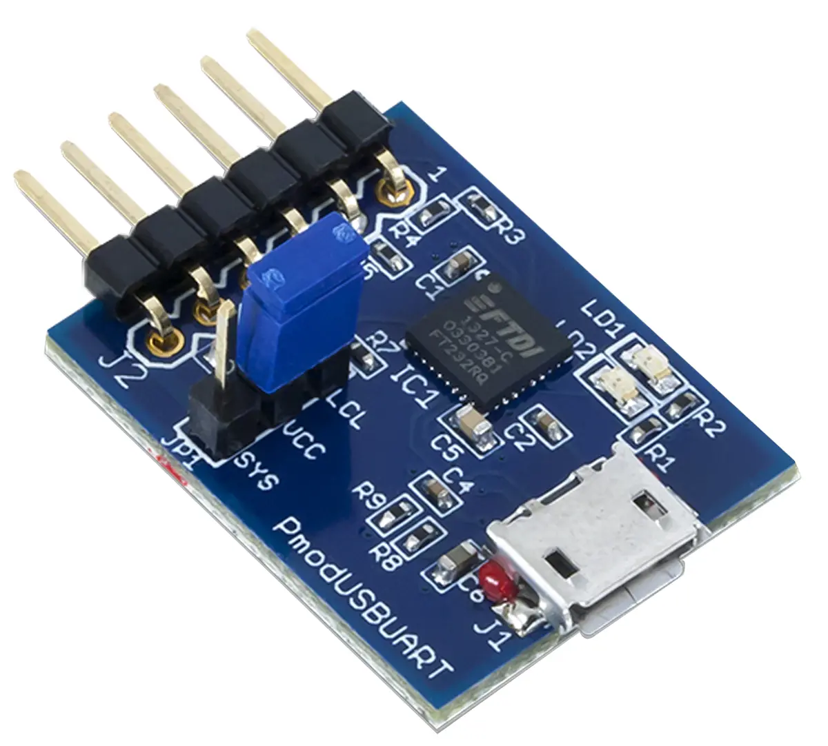 Produktfoto 1 von Digilent Entwicklungstool Kommunikation und Drahtlos Erweiterungsmodul USB-UART-Konverter