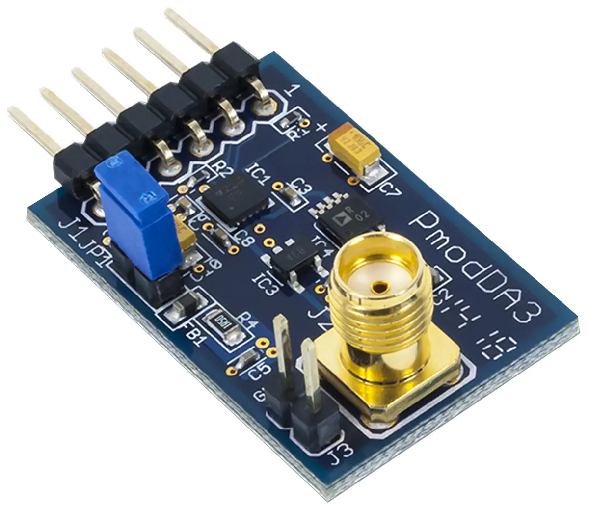 Produktfoto 1 von Digilent 16 bit Datenkonvertierung IC-Entwicklungstool E/A-Erweiterungsmodul, Digital-Analog-Wandler-Modul