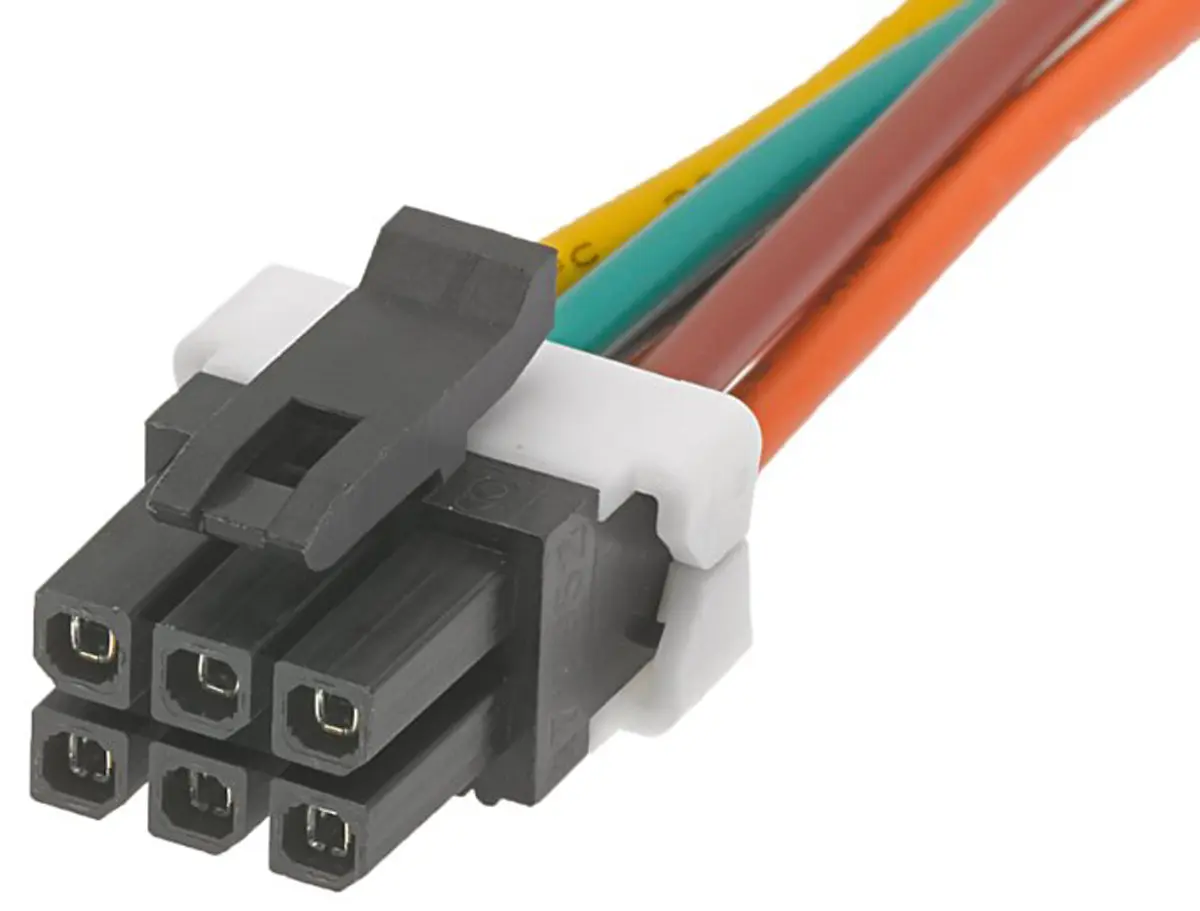 Produktfoto 1 von Molex 6 45132 Platinenstecker-Kabel Micro-Fit TPA 6 / Micro-Fit TPA Buchse / Buchse, 150 mm
