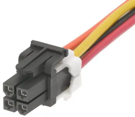 Produktfoto 1 von Molex 4 45135 Platinenstecker-Kabel Mini-Fit TPA2 4 / Mini-Fit TPA2 Buchse / Buchse, 1 m