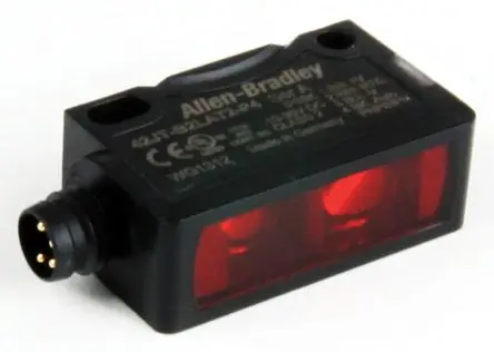 Produktfoto 1 von Allen Bradley 42JT Kubisch Optischer Sensor, Hintergrundunterdrückung, NPN/PNP Ausgang, 4-poliger