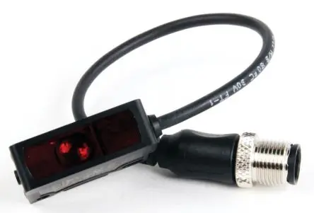 Produktfoto 1 von Allen Bradley 42JT Kontrastsensor 2 m, IP69K, IP67, Rote LED IO-Link, NPN/PNP 30 mA 30V dc