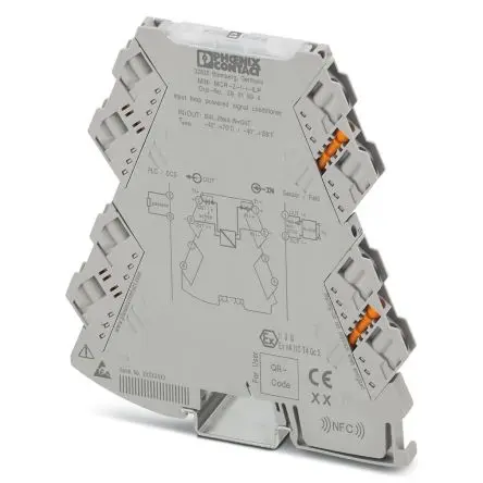 Produktfoto 1 von Phoenix Contact Serie MINI MCR Signalwandler 30V dc, 9.6 V dc, Strom 0 → 20 mA EIN / Strom 0 → 20 mA AUS DIN-Hutschiene,